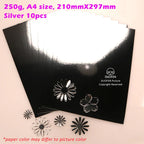DUOFEN craft paper shining color golden gilded mirror suface A4 250g for DIY papercraft projects Scrapbook Paper Album
