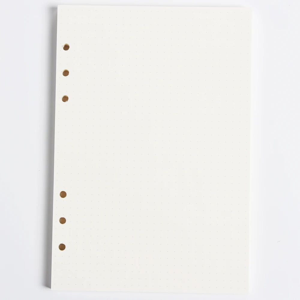 Diary 2025 Classic 6 Holes Binder Notebook Inner Paper Core/refilling Inner Papers:line,grid,dots,list,daily Weekly Monthly Plan