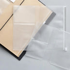 Transparent PVC Storage Bag for Traveler's Notebook Diary Day Planner Accessories Business Cards Notes Pouch Zipper Bag
