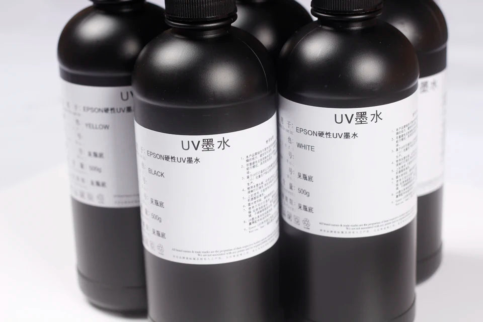 250ml or 500ml UV DTF ink for EPSON R1390 R2000 R1900 T50 L805 L800 L1800 For DX4 DX5 DX6 DX7 TX800 XP600 Printhead Hard uv ink