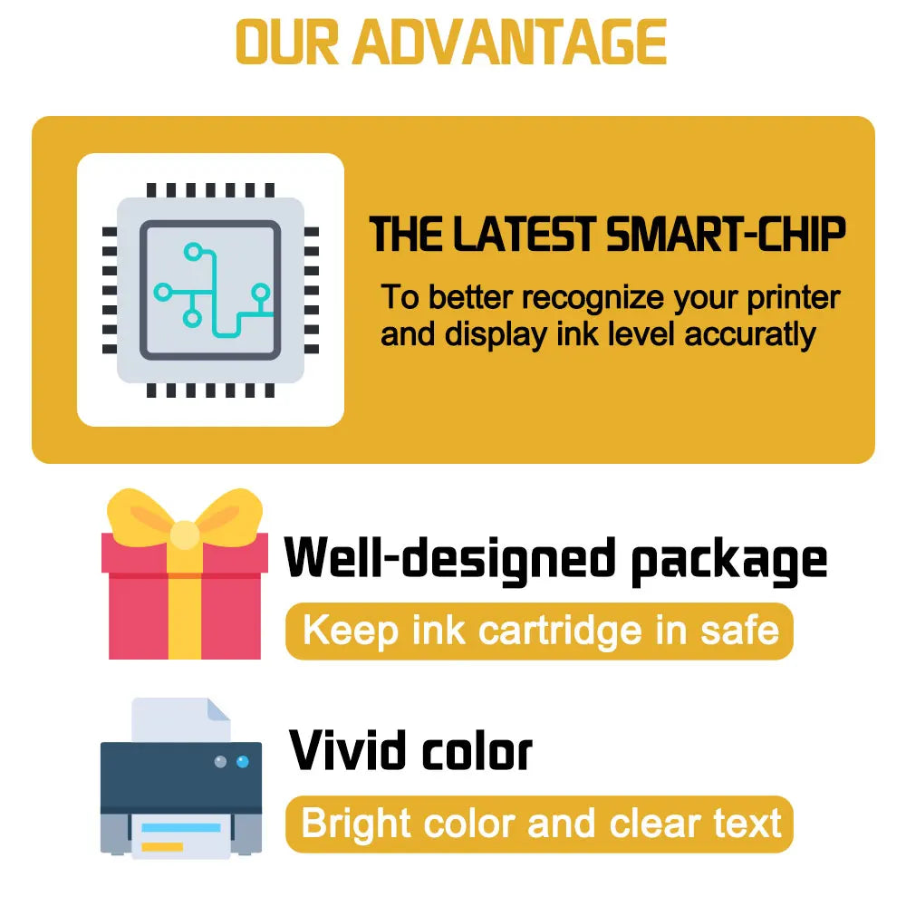 ALIZEO 903XL For HP 903XL 903 XL Ink Cartridge Compatible For HP903 Officejet Pro 6950 6960 6961 6963 6964 6965 6966 Printer
