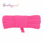 BRISTLEGRASS 2 5 10 Yard Flat Skinny Elastic Cord 1/4" 6mm Latex Rubber Bands Stretch String Notebook Ear Loop Dress Sewing Trim