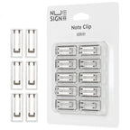 Nusign Paper Clip Silver Color Metal Document Binding Note Clips Bookmark Office Supplies