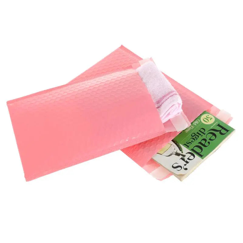 100pcs Bubble Mailers Pink Poly Bubble Mailer Self Seal Padded Envelopes Gift Bags For Book Magazine Lined Mailer Self Seal