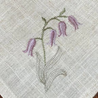 Varieties Flower,  Garden Embroidered Linen Look Floral Napkins, Placemats, Table Napkin, Hotel, Airbnb, Gift Restaurant
