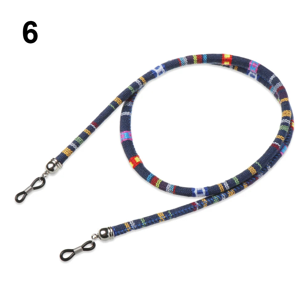 Colorful Acrylic Beads Glasses Chain Reading Glasses Cord Holder Anti-lost Rope Vintage Neck Strap Rope for Eyewear Accessories