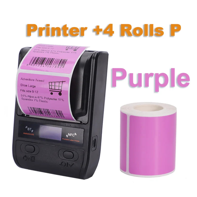 DETONGER DP23S Barcode QR Code Clothes Jewelry Price Tag Printer Android iOS Bluetooth Connection PC Printer