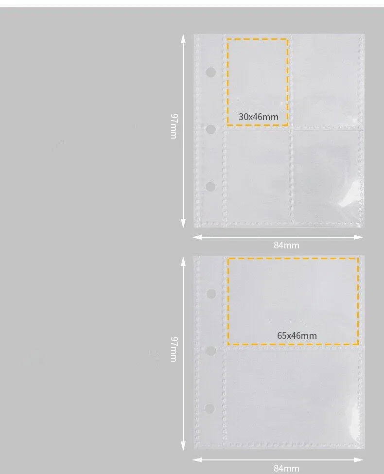 MINKYS New Arrival Kawaii Bling Star 1/2/3 inch Kpop Photocards Collect Book 3 Rings Binder Cards Organizer Book Stationery