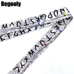 Letters Anime Lanyard Badge Holder ID Card Lanyards Mobile Phone Rope Key Lanyard Neck Straps Keychain Key Ring
