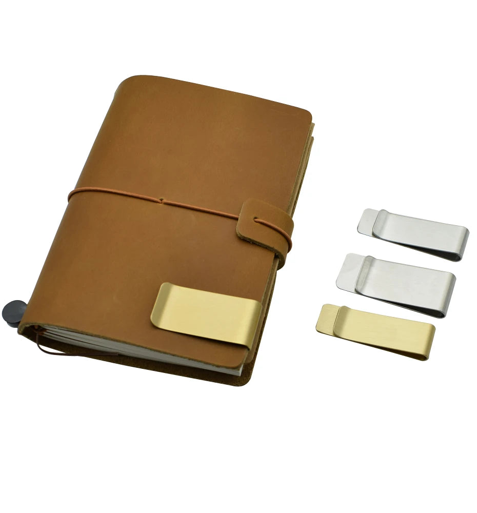 Metal Paper Clip For Notebook Bookmark Tool Stainless Steel And Brass Material Book Paper Clips Office School Reading Supplies