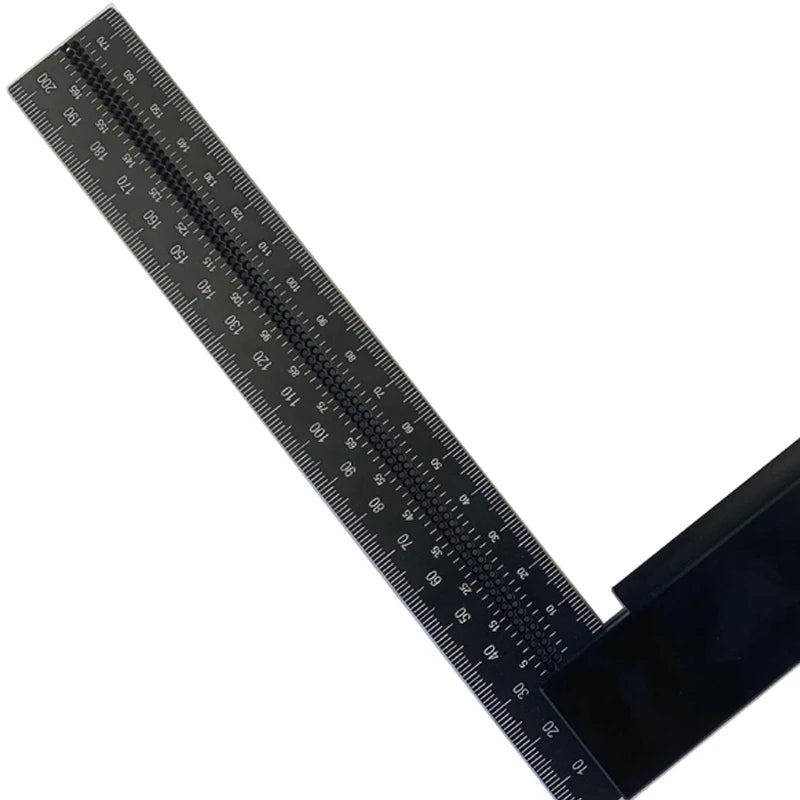 Precision Aluminum Square Ruler 200mm Guaranteed T Speed Measurements Ruler for Measuring and Marking Woodworking Carpenters