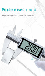 Electronic Digital Caliper HD Full Screen Full Metal 0-150/200/300mm Stainless Steel Vernier Caliper Precise Measurement Tool