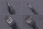 WUTA Leather Craft Chisel Hole Punch Tools 4mm 1+2+4+6 Set Diamond Point Black Pricking Iron Leather Stitching Tools
