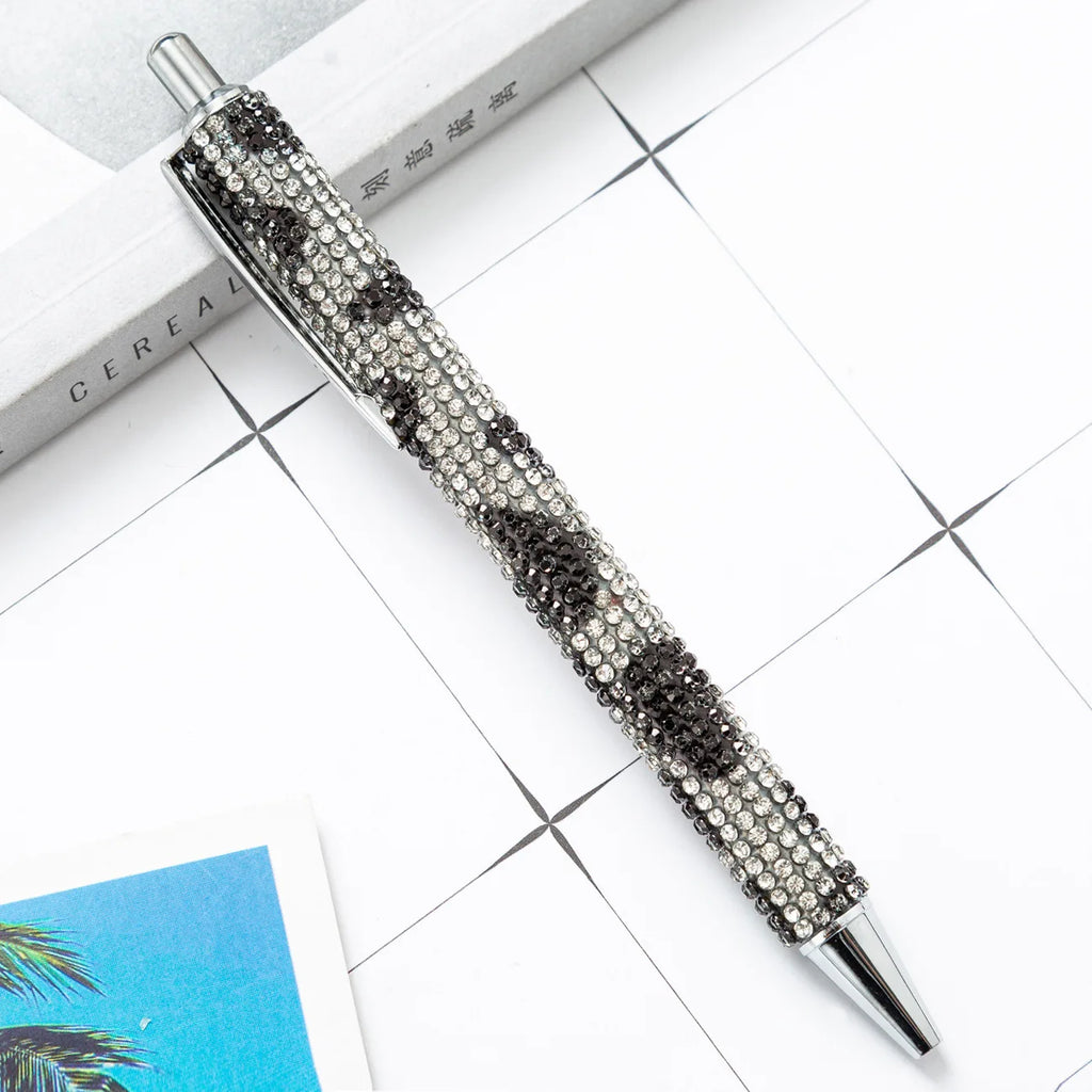 Ballpoint Pen Luxury Rhinestone Cute Wedding Rose Gold Metal Stationery School Office Supply High Quality Pens