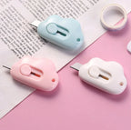 Kawaii Mini Utility Knife Clouds Retractable Portable Letter Opener Cute Scrapbooking ToolsExpress Box Knife Paper Stationery