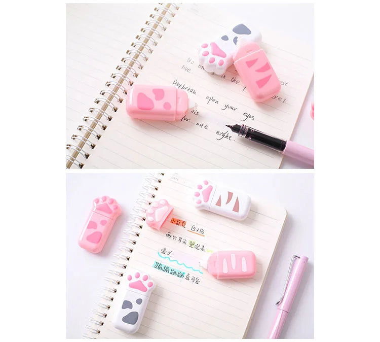 Lytwtw's Lovely Kawaii Cat Claw Cute Correction Tape Stationery Office School Supply Gift nice things corrector novel