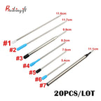 20Pcs/Set Pen Refill Different Metal Ballpoint Pen Refills Office School Stationery Gifts Pen Choose Blue black refills Pen Sale