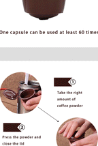 6Pcs Fit  Dolce Gusto Coffee Capsule Reusable Coffee Pod  For Nescafe Dolce Gusto With Spoon Brush Kitchen Accessories