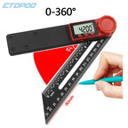 Digital Angle Rulers Gauges Tri Square Sliding T-Bevel Square Level Measuring Tool Wooden Marking Gauge Protractor