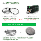 ICafilas for Philips Senseo Machine Stainless Steel Coffee Capsule Caps Reusable Filter Espresso Coffee Maker