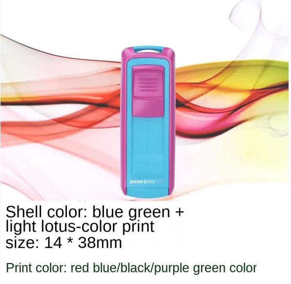 Rectangle Pocket Self Inking Engraving Rubber Stamp Hold DIY Material for Laser Engraving Stamping Machine
