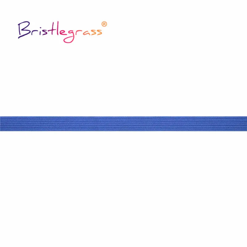 BRISTLEGRASS 2 5 10 Yard Flat Skinny Elastic Cord 1/4" 6mm Latex Rubber Bands Stretch String Notebook Ear Loop Dress Sewing Trim