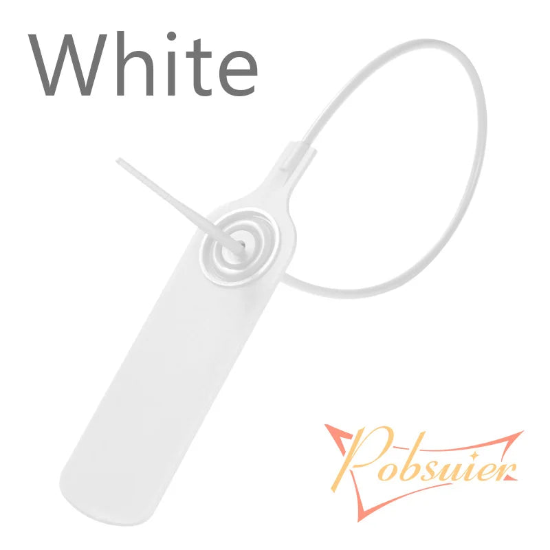 100pcs Custom Palstic Security Seals Personalized Product Logo Brand Label Hang Tag for Clothing Shoe Bag Business 300mm/11.8"