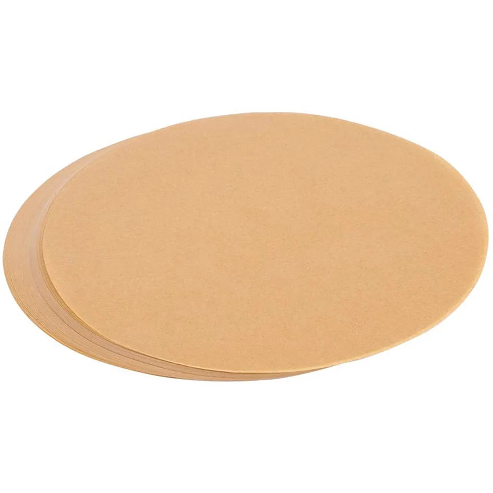 100Pcs Round Baking Sheet 15cm/20cm/23cm Parchment Paper Rounds Dual-Sided Wax Parchment Circles Barbecue Cookie Cooking Tool