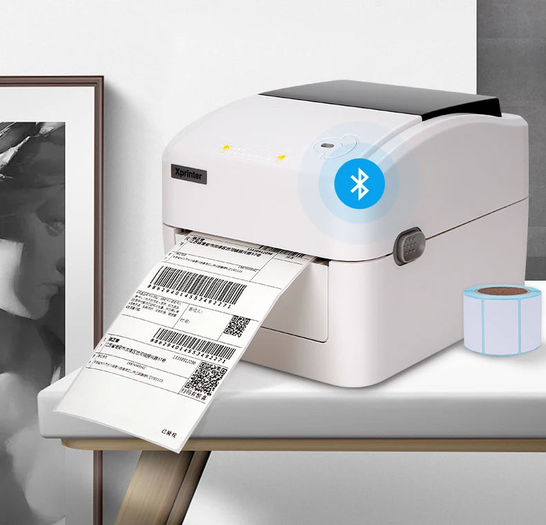 4Inch 152MM/S Thermal Label/Sticker/Waybill Printer Xprinter XP-420B  Barcode Paper Support QR Code for DHL Fedex EMS Express