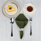 Set of 12 PCS 40x40cm Cotton Linen Blended Cloth Napkins Placemats Soft Dining Table Tea Towels For Home & Events Use