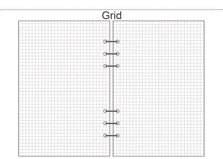 A5 A6 A7 Woodfree Printing Paper Planner Inner Pages For Filofax Creative Office Notebook Spiral Filler Papers Binder Inner Page