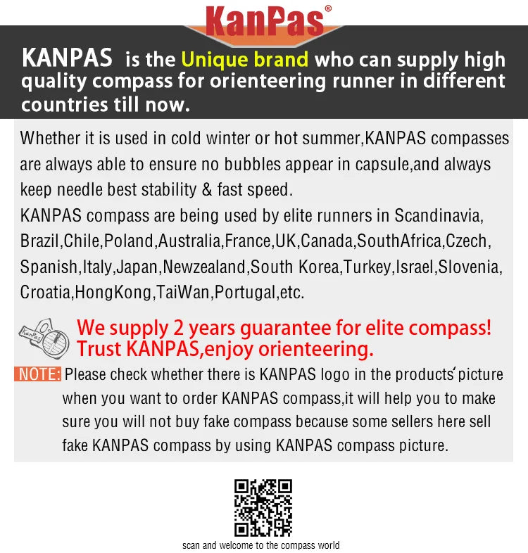 KANPAS Basic Competition Orienteering Thumb Compass, MA-40-FS