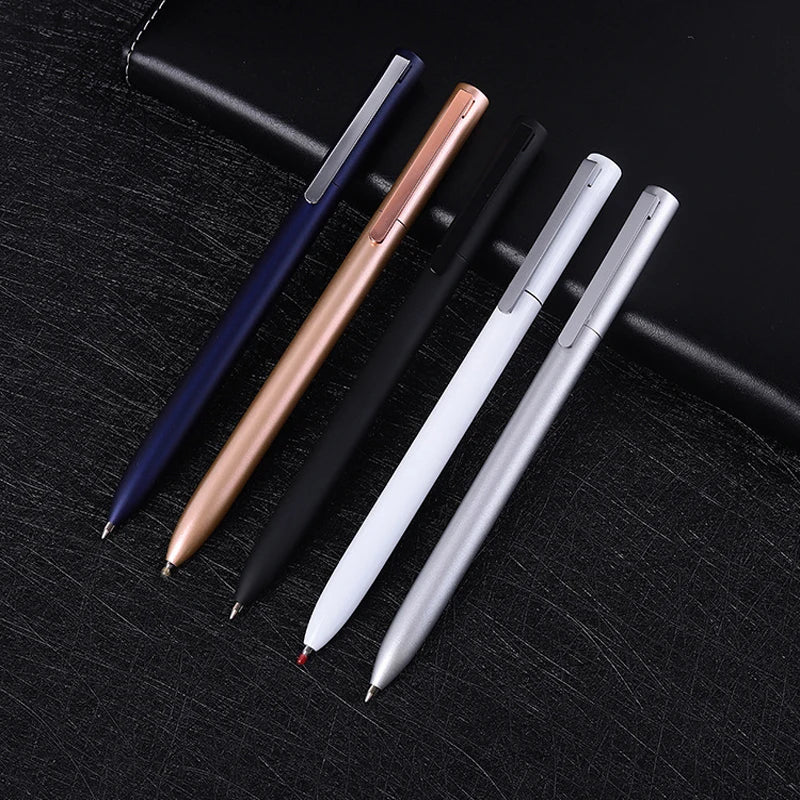 Metal Rotating Gel Pen Sign Pen with Refills for Xiaomi Metal Sign Pens 0.5MM Smooth Low-Key Elegant and Firm Office Business