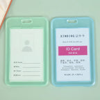 Women Men Card Cover Case Plastic Transparent Business Credit Cards Bank ID Card Sleeve Protect Holder Case for Student