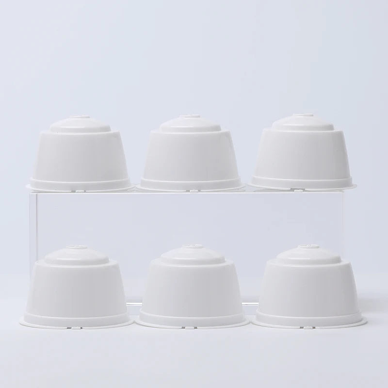 6Pcs Fit  Dolce Gusto Coffee Capsule Reusable Coffee Pod  For Nescafe Dolce Gusto With Spoon Brush Kitchen Accessories