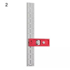 T-type Hole Ruler Professional Combination Square Angle Ruler Adjustable Protractor Right Angle Ruler Carpenter Measuring Tools