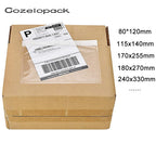 50PCS/14sizes Packing List Envelope Clear Face Invoice Slip Enclosed Pouch Self Adhesive Shipping Invoice Label Envelopes