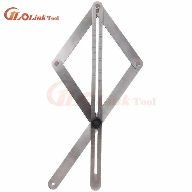 DIY Multi-angle Corner Angle Finder Aluminum Protractor Tile Wood Ruler Woodworking Model Craft Angle