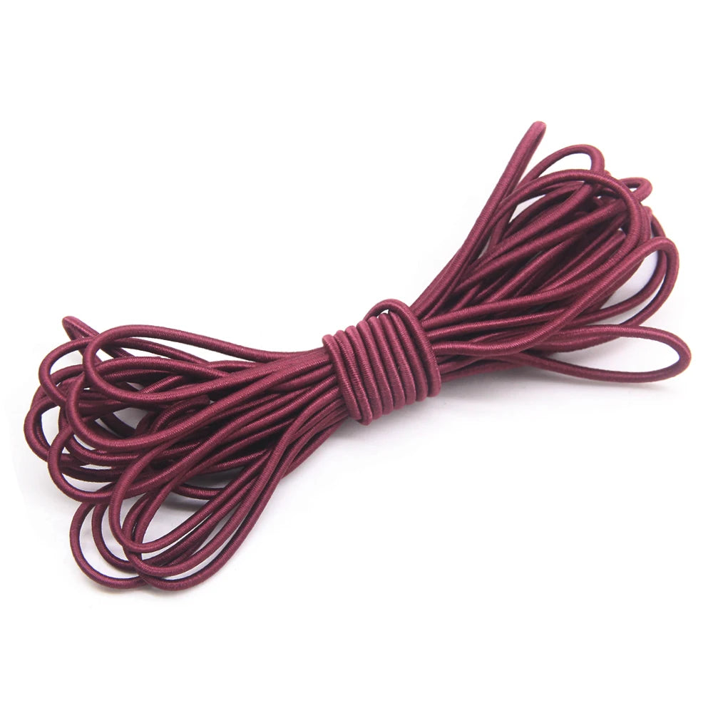 2.5mm Elastic Rope Elastic Band Shock Cord Bungee Rubber Band Stretch Thread for Garment Accessory Craft Handmade DIY