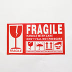 100pcs 130*70mm Large Box Shipping Label in English Fragile Products Sticker Warning Handle With Care/Up/Keep Out of Rain