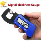 0-12.7mm Carbon Fiber Composites Digital Thickness Caliper Micrometer Guage Blue