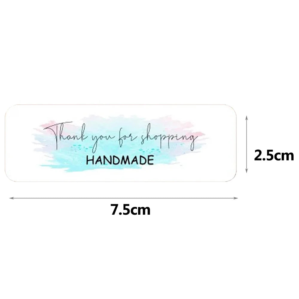 120Pcs/roll Thank You For Your Order Stickers Pink Labels For Envelope Sealing For Small Business Decor Sticker Stationery