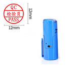 DIY Custom QC Inspect  Self-Inking Pocket Stamp Laser Engraved Rubber Seal Stamp