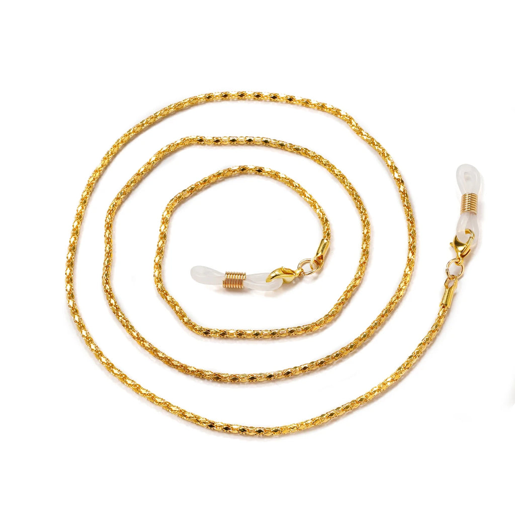 Fashion Reading Glasses Chain for Women Metal Sunglasses Cords Eyeglass Lanyard Hold Straps Eyewear Retainer