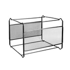 File Folder Box Mesh Metal File Organizer Box Hanging File Foldable Holder Storage Box for Office Home A4 Letter Size #SW