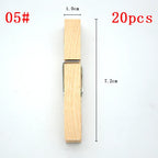1/20/30/50 PCS Different Sizes 25mm/35mm/44mm/150mm Natural Wooden Clips For Photo Memo Office Clothespin Craft Decoration Pegs