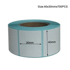 20x10mm Shipping Labels- 700 barcode sticker Per Roll Strongest & THICKEST - Thermal Postage BPA Free, Supermarket Blank Sticker
