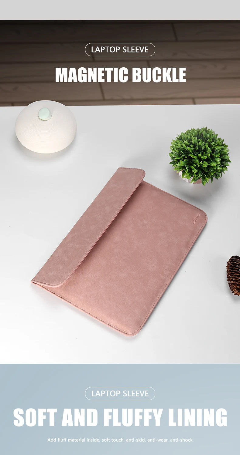 Laptop Sleeve Bag Cases For Macbook Pro Air 13.3 M1 M2 13.6 11 14 16 15 XiaoMi 15.6 Notebook Cover HP Matebook Shell Accessories