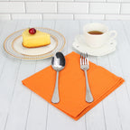 Set of 12 PCS 40x40cm Cotton Linen Blended Cloth Napkins Placemats Soft Dining Table Tea Towels For Home & Events Use