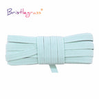 BRISTLEGRASS 2 5 10 Yard Flat Skinny Elastic Cord 1/4" 6mm Latex Rubber Bands Stretch String Notebook Ear Loop Dress Sewing Trim